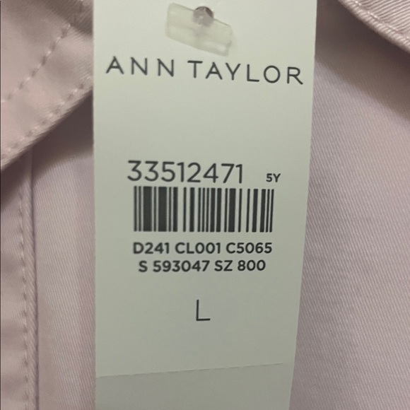 Ann Taylor Light Pink Double-Breasted Large Trench with Belt NWT - Picture 8 of 8